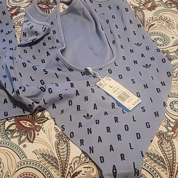 Adidas Originals Mesh Track Top Chalk Blue L, XL GP2162 - Picture 9 of 9